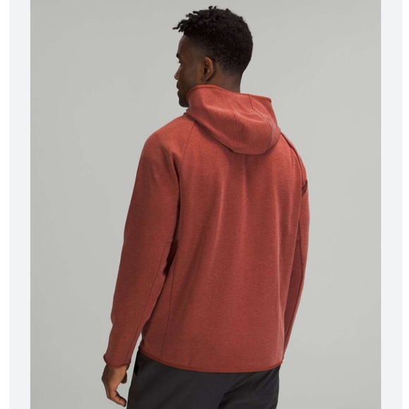 Lululemon GridLiner Fleece Hoodie Heathered Date Brown Medium - Picture 2 of 15